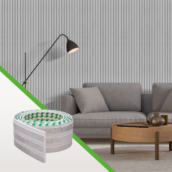 Painel Ripado Laminado De Eva Autocolante | Linha Urban Meu R